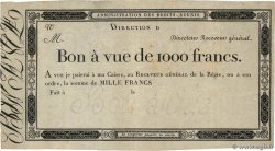 1000 Francs Non émis FRANCE  1804 - TTB