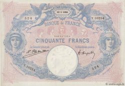 50 Francs BLEU ET ROSE FRANKREICH  1924 F.14.37