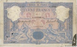 100 Francs BLEU ET ROSE FRANKREICH  1906 F.21.20
