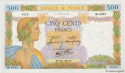 500 Francs LA PAIX FRANCE  1942 F.32.28 pr.SPL