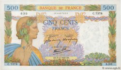 500 Francs LA PAIX FRANKREICH  1942 F.32.43