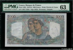 1000 Francs MINERVE ET HERCULE FRANCE  1949 F.41.29 AU