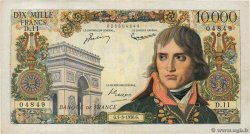 10000 Francs BONAPARTE FRANKREICH  1956 F.51.02