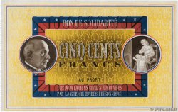 500 Francs BON DE SOLIDARITE FRANCE regionalism and miscellaneous  1941 KL.11 AU-