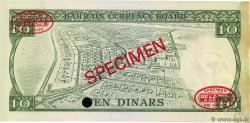 10 Dinars Spécimen BAHRAIN  1964 P.06as AU