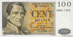 100 Francs BELGIUM  1954 P.129b UNC