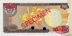 50 Pesos Oro Spécimen KOLUMBIEN  1970 P.412bs fST
