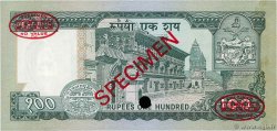 100 Rupees Spécimen NEPAL  1972 P.19s fST