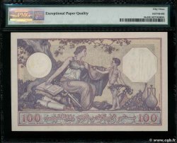 100 Francs TUNISIA  1938 P.10c XF-