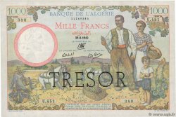 1000 Francs ALGÉRIE FRANKREICH  1942 VF.10.01 VZ