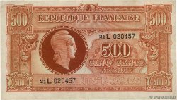 500 Francs MARIANNE fabrication anglaise FRANCIA  1945 VF.11.01