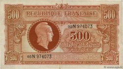 500 Francs MARIANNE fabrication anglaise FRANKREICH  1945 VF.11.03
