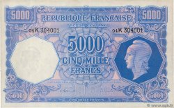 5000 Francs MARIANNE FRANKREICH  1945 VF.14.01