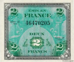 2 Francs DRAPEAU FRANCIA  1944 VF.16.01 q.FDC
