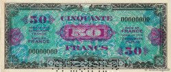 50 Francs DRAPEAU Spécimen FRANKREICH  1944 VF.19.00Sp