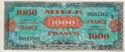 1000 Francs FRANCE FRANKREICH  1945 VF.27.03 fST+