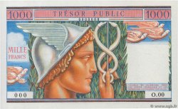 1000 Francs TRÉSOR PUBLIC Épreuve FRANCIA  1955 VF.35.00Ed FDC