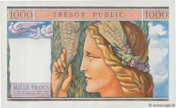 1000 Francs TRÉSOR PUBLIC Épreuve FRANCIA  1955 VF.35.00Ed FDC