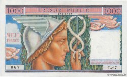 1000 Francs TRÉSOR PUBLIC FRANKREICH  1955 VF.35.01
