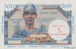 5NF sur 500 Francs TRÉSOR PUBLIC Épreuve FRANCIA  1960 VF.37.00Ed1