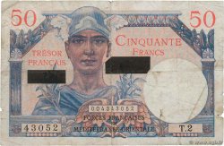 50 Francs SUEZ FRANKREICH  1956 VF.41.01