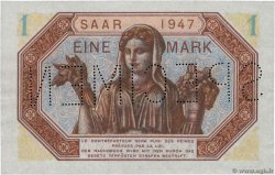 1 Mark SARRE Spécimen FRANCIA  1947 VF.44.00Sp q.FDC