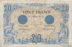 20 Francs NOIR FRANCIA  1875 F.09.02 RC+