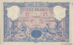 100 Francs BLEU ET ROSE FRANCE  1888 F.21.01 VF+