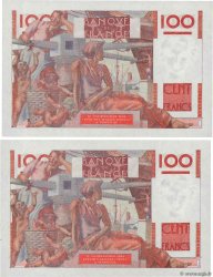 100 Francs JEUNE PAYSAN Consécutifs FRANCE  1946 F.28.06 pr.NEUF