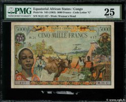 5000 Francs EQUATORIAL AFRICAN STATES (FRENCH)  1962 P.06c BC