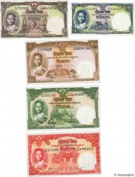 1, 5, 10, 20 et 100 Baht Lot THAILAND  1953 P.074 au P.078