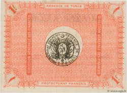 1 Franc TUNISIA  1918 P.36e AU
