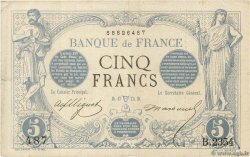 5 Francs NOIR FRANCE  1873 F.01.17 F