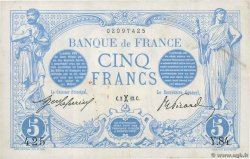 5 Francs BLEU FRANCE  1912 F.02.02 XF