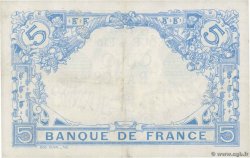 5 Francs BLEU FRANKREICH  1912 F.02.02 VZ
