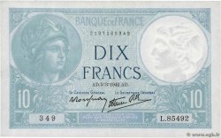 10 Francs MINERVE modifié FRANCIA  1942 F.07.31 SPL