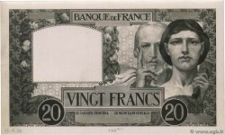 20 Francs TRAVAIL ET SCIENCE Photo FRANCIA  1922 F.12.00