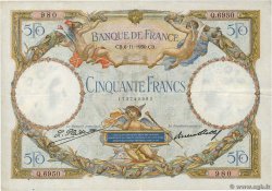 50 Francs LUC OLIVIER MERSON type modifié FRANCE  1930 F.16.01 TTB+