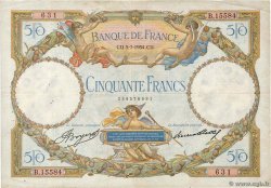 50 Francs LUC OLIVIER MERSON type modifié FRANCE  1934 F.16.05 F+