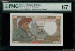50 Francs JACQUES CŒUR FRANKREICH  1941 F.19.17