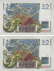 50 Francs LE VERRIER Consécutifs FRANCE  1947 F.20.08 UNC-