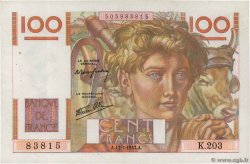 100 Francs JEUNE PAYSAN Favre-Gilly FRANCIA  1947 F.28ter.01