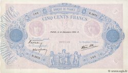 500 Francs BLEU ET ROSE modifié FRANKREICH  1939 F.31.52 fVZ