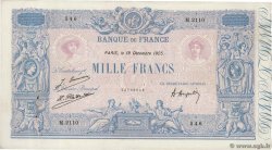 1000 Francs BLEU ET ROSE FRANCE  1925 F.36.41 VF
