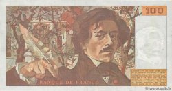 100 Francs DELACROIX modifié Fauté FRANKREICH  1989 F.69.13c S