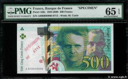 500 Francs PIERRE ET MARIE CURIE Spécimen FRANKREICH  1994 F.76.01Spn ST