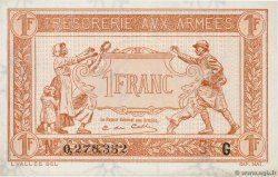 1 Franc TRÉSORERIE AUX ARMÉES 1917 FRANKREICH  1917 VF.03.07 fST+