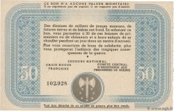 50 Francs BON DE SOLIDARITÉ FRANCE Regionalismus und verschiedenen  1941 KL.09C2 VZ