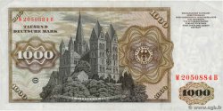 1000 Deutsche Mark GERMAN FEDERAL REPUBLIC  1960 P.24a VF