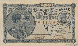 1 Franc BELGIEN  1920 P.092